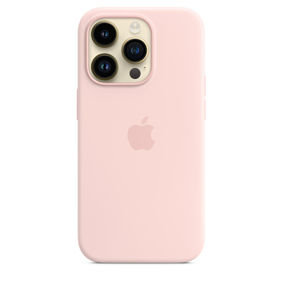 Apple iPhone 14 Pro Silicone Case me MagSafe, Chalk Pink