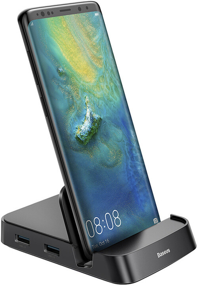 Stacion docking BASEUS USB-C - USB-C, 2xUSB 2.0, USB 3.0, HDMI, SD, microSD, 4K @ 30Hz, i zi