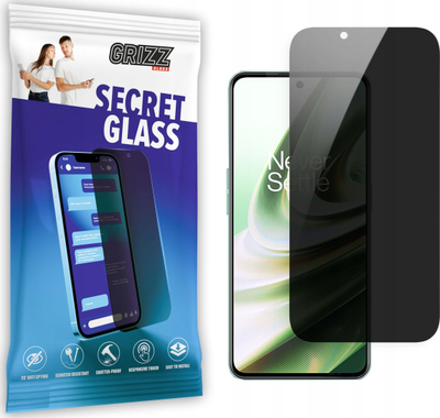 Qelq mbrojtës privatësie Grizz SecretGlass për OnePlus 10R, xham qeramik, mbulim i plotë, transparent
