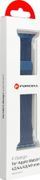 Rrip ore FORCELL F Design Band për Apple Watch, çelik inox, madhësi 42 44 45 49 mm, blu