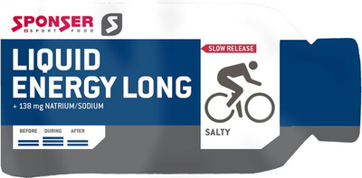 Xел енергија Sponser Energy Gel Liquid Long Energy, кутија 40x35g, неутрален