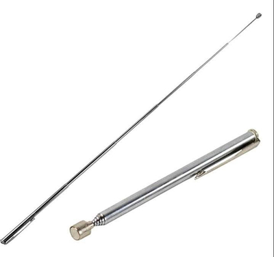 Телескопска магнетна капса Gonga, до 2.7 kg, 65 cm, метална сребрена