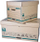 Кутија за складирање Fellowes Extra Strong Medium, капацитет 35kg, бел картон