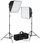 Set ndriçimi studio Kaiser Fototechnik Studiolight E70, 70W, me tripod, i zi