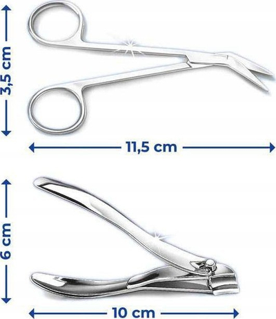 Set manikyr Maximex Scissors and Nail Clippers, çelik inox, kromuar, argjendtë