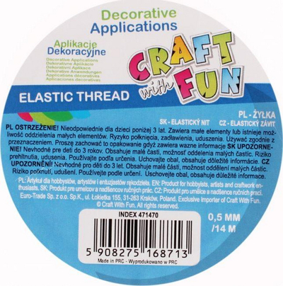 Fije zbukurimi Craft with Fun Decoration Line, 14m, e bardhë