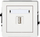 Prizë muri USB Karlik DECO DGUSB-5, USB-A 3.0, me fushë për përshkrim, e bardhë me shkëlqim