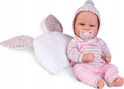 Kukull Antonio Juan Baby Clara, 33cm, për kalamaj, shumëngjyrëshe