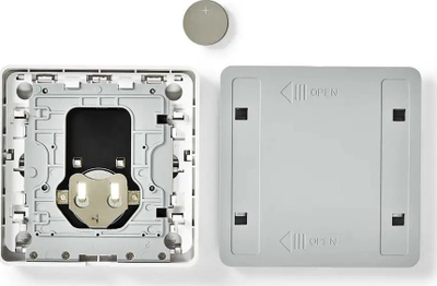 Çelës muri smart ZigBee Tuya, 4 butona, pa tela, i bardhë
