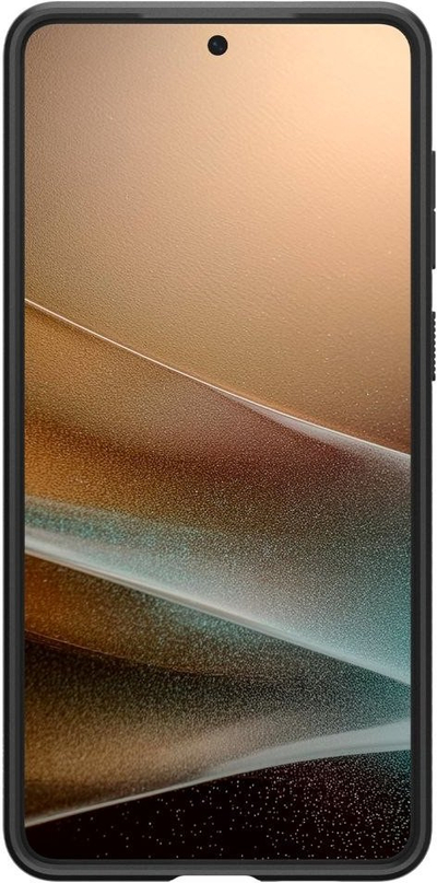 Mbulesë telefoni Spigen Liquid Air, për Samsung Galaxy S25 Edge, mat, e zezë