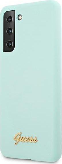 Mbrojtëse telefoni Guess GUHCS21MLSLMGLB për Samsung Galaxy S21 Plus, silikon blu