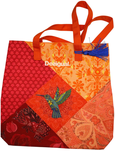 Çantë shpine Desigual GWP Fabric Bag Bird, tekstil, shumëngjyrëshe