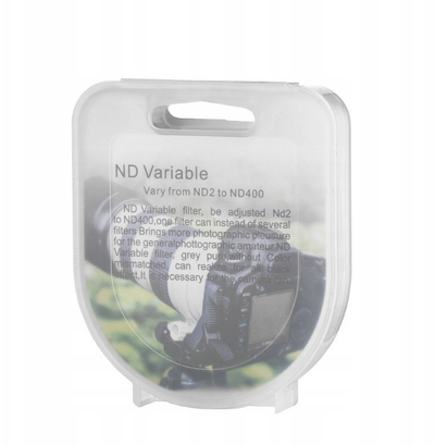 Filter objektivi FreePower ND2-400 Variable, 49mm, ND i rregullueshëm, i zi