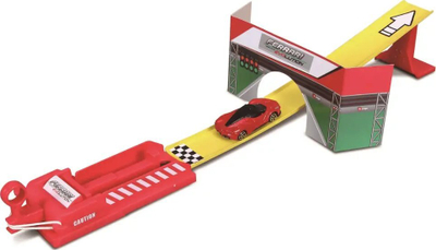 Set loje BBurago Ferrari Jump Set BB56670, pistë me kërcim, për kalamaj