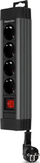 Zgjatues elektrik REV 0014412513, me 4 dalje, kabllo 1.9 m, i zi