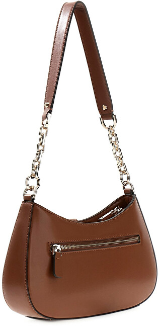 Çantë shpatulle Carrie Top Zip Shoulder Bag, me zinxhir, ngjyrë neutrale
