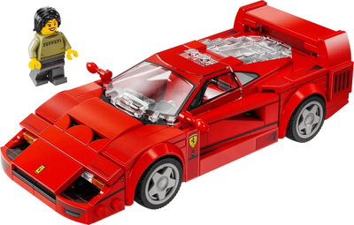 Lodër ndërtimi LEGO Ferrari F40 Supercar, set model ndërtimi, për ekspozim, shumëngjyrëshe