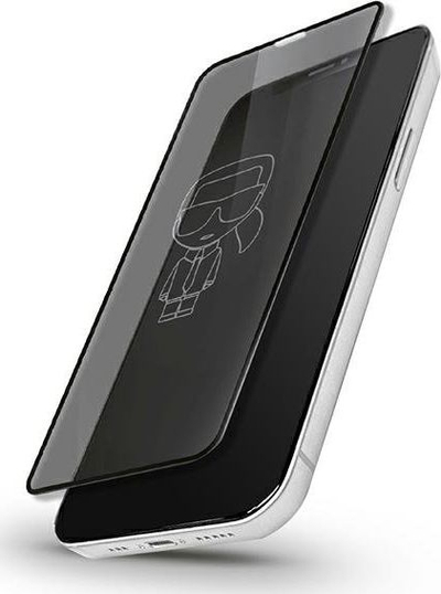 Xham i fortë Karl Lagerfeld Magic Logo KLSPP12LTR, për iPhone 12 Pro Max, mbulim i plotë, transparent