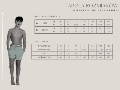 Pantallona noti për çuna Speedo Boys Essentials, 13", tharje e shpejtë, blu