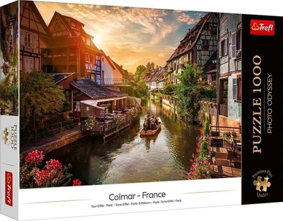Puzzle Trefl Premium Plus 1000 copë, Little Venice në Colmar, shumëngjyrësh