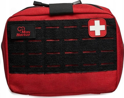 Сет за прва помош MaxHarter Extended TR Trauma Responder, за претпријатија, црвена најлонска торба