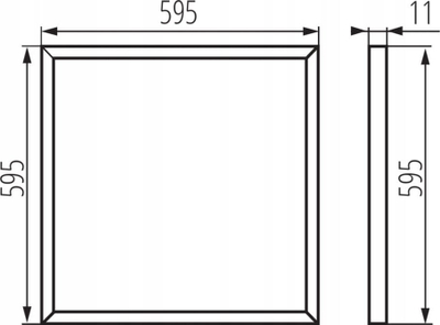 Panel LED Kanlux BRAVO, 36W, 600x600mm 4000K, kornizë e bardhë