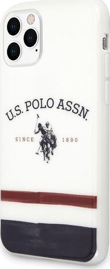 Mbrojtëse U.S. Polo ASSN për iPhone 11 Pro Max, e bardhë