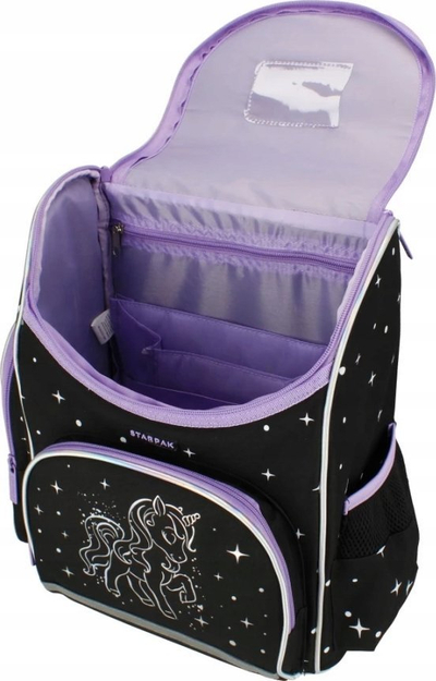 Çantë shpine shkollore Herlitz School Satchel Ballerina, hardbag, një ndarje, e zezë