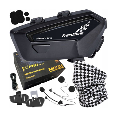 Interkom moto FreedConn Audio FX PRO V2, Mesh, Bluetooth 5.0, i zi