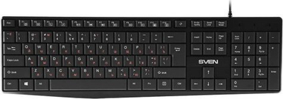 Tastierë gaming Sven KB-S305, me kabllo, pa bllok numerik, e zezë