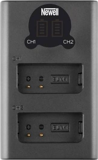 Karikues dykanalësh Newell DL-USB-C për bateri BLN1 me portë USB-C, gri