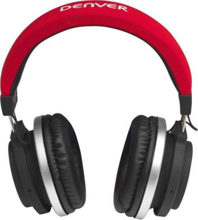 Kufje me Bluetooth Denver, të hirta / të kuqe 