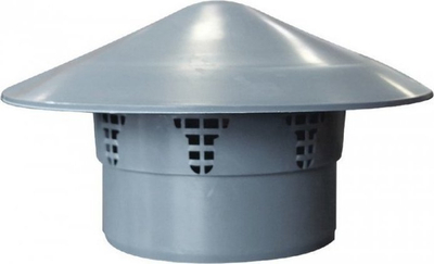 Valvul ajrimi PVC, diametër 110mm, për kanale ujërash, gri