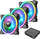 Set ventilatorësh PC Thermaltake Riing Trio 12 RGB Plus, 120mm, 3 copë me hub, të zi