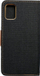 Книжно капаче Canvas за Samsung Galaxy A51, со џебови, со функција држач, црно