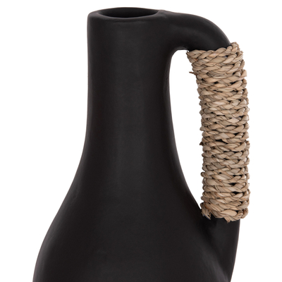 Vazo dekorative tavoline Cammer HM4687.01L, terrakotë, 18x39cm, e zezë