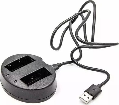 Karikues për bateri Extra Digital CH980239, për FUJIFILM NP-W126 Dual, me USB, i zi