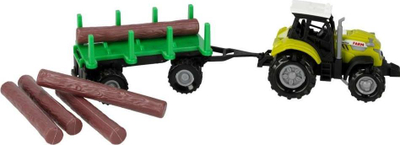 Traktor lodër Mega Creative My Ranch me rimorkjo, 25 cm, me drita edhe zë, shumëngjyrësh