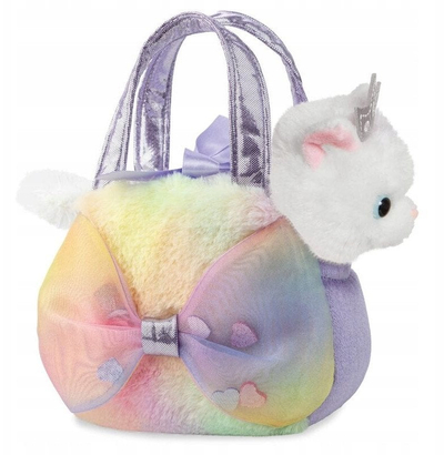 Lodër pelushi HERMA Fancy Pals Big Bow Princess Kitty, mace, 20cm, rozë