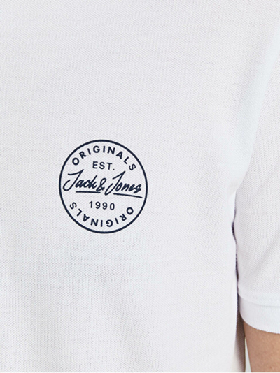 Maicë polo Jack&Jones JJESHARK, e bardhë