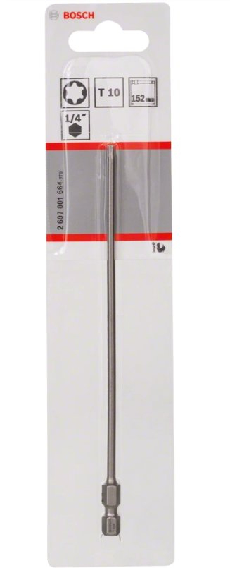 Bit kaçavidë Bosch Extra Hard Torx T10, 152mm, 1 copë