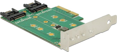 Kartë zgjeruese DeLOCK 89518 PCI Express, 3 x M.2, PCIe 3.0 x4, profil i ulët