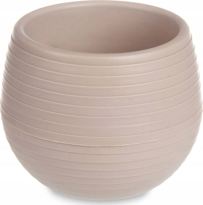 Set me vazo lulesh Ibergarden, 3 copë, vetë-ujitëse, 9.5 cm, ngjyrë taupe