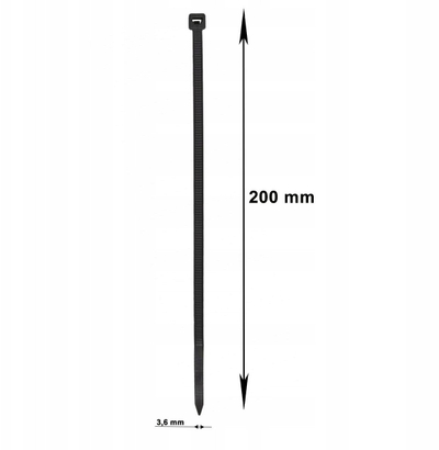 Lidhëse kabllosh Elematic 140x3.5mm, plastikë, 100 copë, jeshile