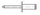 Set nitash të hapme TOOLCRAFT 159965, 5mm x 40mm, alumin çelik, 100 copë