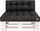 Set jastëkësh HOBBYGARDEN LEO për divan me paleta, dyanshëm, jeshil