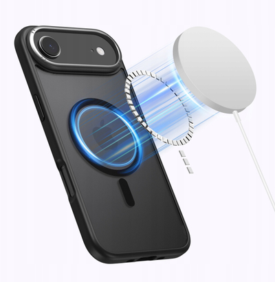 Futrollë MagSafe Tech-Protect MagEdge për iPhone 17 Air 17 Pro, mat, e zezë