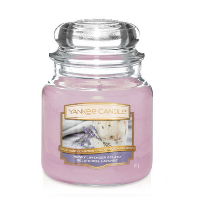 Qiri aromatik Yankee Candle Honey Lavender Gelate, 411 g