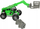 Lodër traktor ndërtimi Mission Telehandler, plastik, me kovë që lëviz, i gjelbër