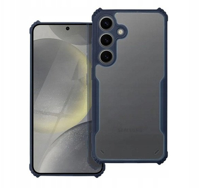 Futera mbrojtëse Anti-Drop për Xiaomi Redmi 14C, me skaje t’u ngritme, blu